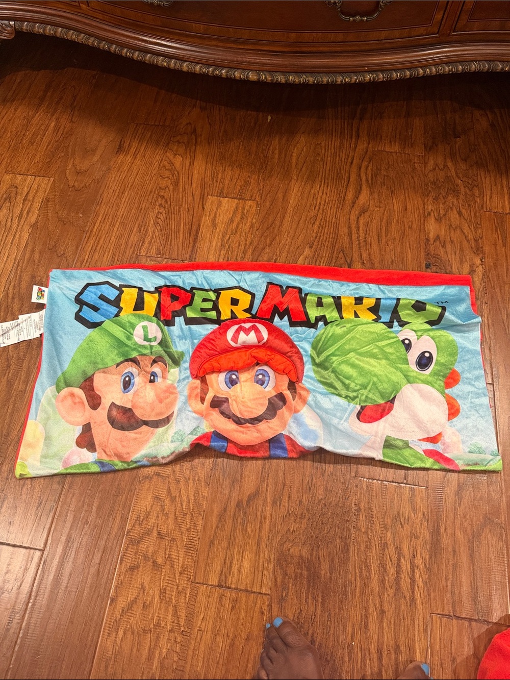 Super Mario Plush Character Pillow Cover - Red, Green & Blue